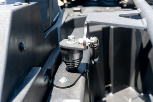 Madigan Motorsports RZR Turbo R Spare Tire Mount on a Polaris RZR Turbo R — close-up