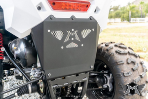 Madigan Motorsports RZR 200 Exhaust Cover on a Polaris RZR 200