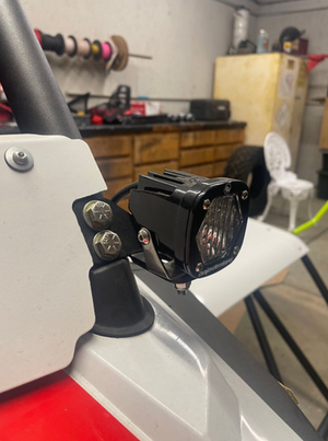Madigan Motorsports RZR 200 A-Pillar Light Mount on a Polaris RZR 200