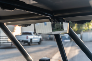 Madigan Motorsports Rear View Mirror on a UTV — finish detail