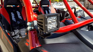 Madigan Motorsports YXZ1000R A-Pillar Light Mount on a Yamaha YXZ1000R — detail