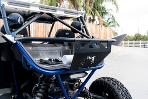 Madigan Motorsports YXZ1000R Rear Bed Tailgate on a Yamaha YXZ1000R — kit layout