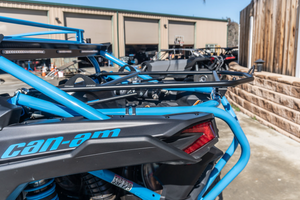 Madigan Motorsports Maverick X3 Spare Tire Mount on a Can-Am Maverick X3 — detail
