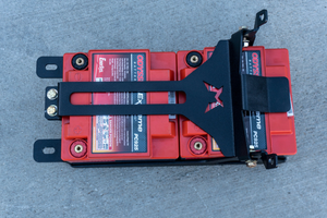Madigan Motorsports Maverick X3 MAX Dual Battery Mount on a Can-Am Maverick X3 — installed