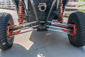 Madigan Motorsports Maverick X3 Radius Rods on a Can-Am Maverick X3 — detail