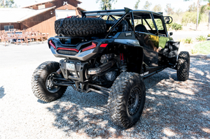 Madigan Motorsports RZR XP 1000 Spare Tire Mount on a Polaris RZR XP 1000 — detail