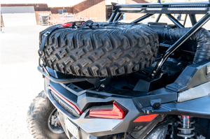Madigan Motorsports RZR XP 1000 Spare Tire Mount on a Polaris RZR XP 1000 — mounting hardware