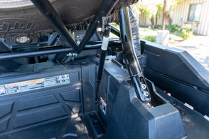 Madigan Motorsports RZR XP 1000 Spare Tire Mount on a Polaris RZR XP 1000 — finish detail