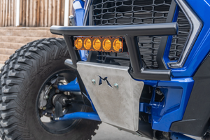 Madigan Motorsports RZR Turbo S Front Bumper on a Polaris RZR Turbo S — detail