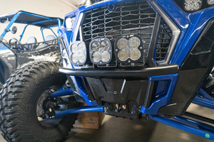 Madigan Motorsports RZR Turbo S Front Half Bumper on a Polaris RZR Turbo S — detail