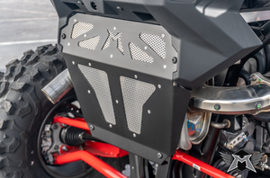 Madigan Motorsports RZR Pro XP Exhaust Cover on a Polaris RZR Pro XP — detail