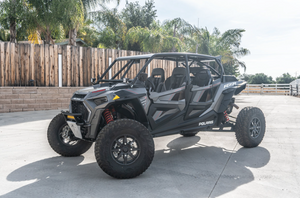 Madigan Motorsports RZR XP 4 1000 4-Seat Roll Cage on a Polaris RZR XP 1000 — finish detail