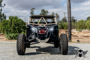 Madigan Motorsports Maverick X3 2-Seat Roll Cage & Roof on a Can-Am Maverick X3 — angle view