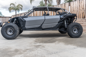 Madigan Motorsports Maverick X3 4-Seat Roll Cage & Roof on a Can-Am Maverick X3 — mounting hardware