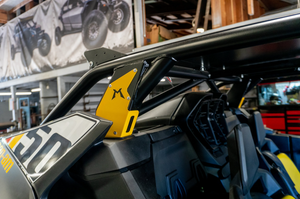 Madigan Motorsports Maverick R 2-Seat Roll Cage & Roof on a Can-Am Maverick R — mounting hardware