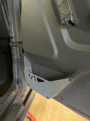 Madigan Motorsports XPedition Front Door Pocket Kit on a Polaris XPedition — installed