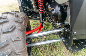 Madigan Motorsports RZR 200 Long Travel Kit on a Polaris RZR 200 — angle view
