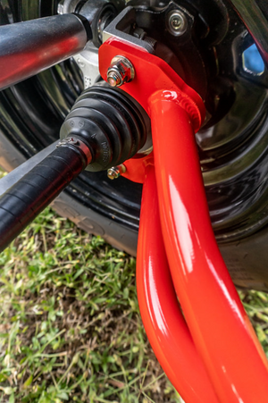 Madigan Motorsports RZR 200 Long Travel Kit on a Polaris RZR 200 — finish detail