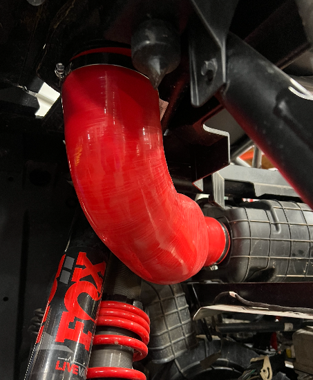 Silicone Intake Tube for Polaris Pro R – 6 Ply Upgrade - Dunes 2 Dezert SXS
