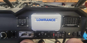 Can-Am Maverick X3 DPS bezel snapping into a custom dash panel by StayFlush Motorsports