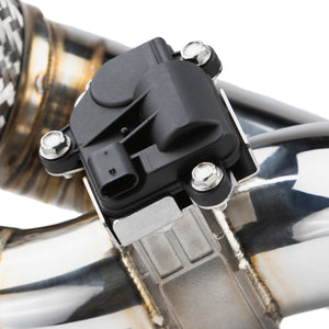 RPM Maverick R E-Valve Side Exit Down Pipe | 3" Exhaust - Dunes 2 Dezert SXS