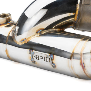 RPM Maverick R E-Valve Side Exit Down Pipe | 3" Exhaust - Dunes 2 Dezert SXS