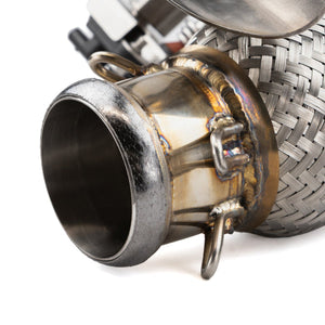 RPM Maverick R E-Valve Side Exit Down Pipe | 3" Exhaust - Dunes 2 Dezert SXS