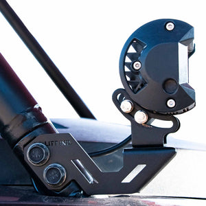 Gusseted Light Pod Mounts Brackets for Polaris RZR A Pillar - Dunes 2 Dezert SXS