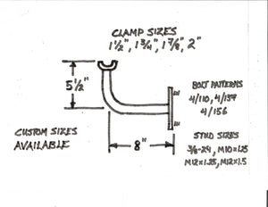 Single Clamp Spare Tire Mount - Dunes 2 Dezert SXS