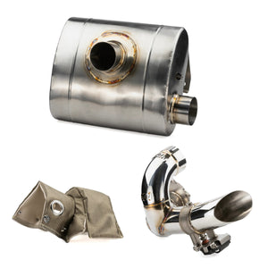 RPM Speed UTV chambered muffler with E-Valve mid pipe