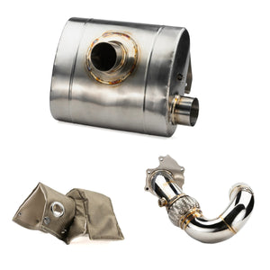 RPM Speed UTV chambered muffler with standard mid pipe