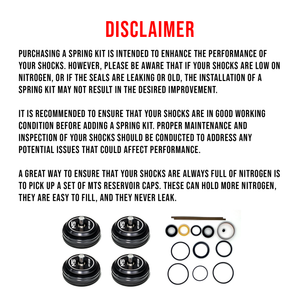 MTS Off-Road Maverick R dual rate spring kit showing multiple coil springs for vehicle suspension upgrade