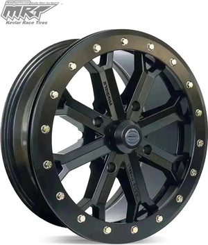 MRT Tires Spyder Black 18" UTV Beadlock Wheel 4-Lug product photo