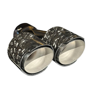 RPM Maverick R Carbon Dual Exhaust Tip – Custom Colors - Dunes 2 Dezert SXS