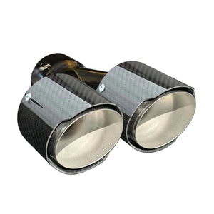 RPM CFMoto Z10 exhaust tip, polished stainless tip with gloss carbon sleeve