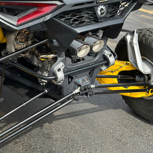 RPM Maverick R Carbon Dual Exhaust Tip – Custom Colors - Dunes 2 Dezert SXS