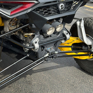 RPM Maverick R Carbon Dual Exhaust Tip – Custom Colors - Dunes 2 Dezert SXS