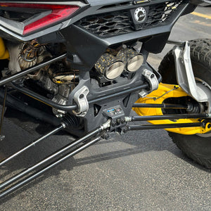 RPM Maverick R Carbon Dual Exhaust Tip – Custom Colors - Dunes 2 Dezert SXS