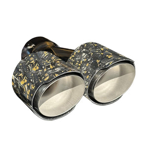 RPM Maverick R Carbon Dual Exhaust Tip – Custom Colors - Dunes 2 Dezert SXS