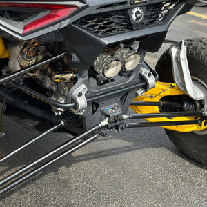 RPM Maverick R Carbon Dual Exhaust Tip – Custom Colors - Dunes 2 Dezert SXS