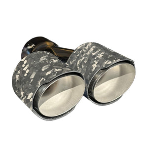 RPM Maverick R Carbon Dual Exhaust Tip – Custom Colors - Dunes 2 Dezert SXS