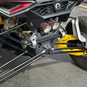 RPM Maverick R Carbon Dual Exhaust Tip – Custom Colors - Dunes 2 Dezert SXS