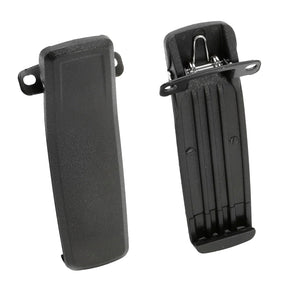 Rugged Radios low profile belt clip included with the GMR5 and R1 XL 3600mAh replacement battery