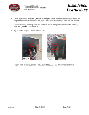 Trail Armor Mud Flaps for 2025 RZR Pro S / Pro S 4 - Dunes 2 Dezert SXS