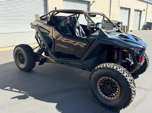2025 Polaris RZR Pro R two-seat TFBB fastback roll cage with aluminum roof passenger side