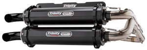 Trinity Racing RZR RS1 full exhaust in Cerakote with stainless header
