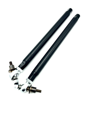 LM UTV Honda Talon 1000R Tie Rods, complete kit in machine finish