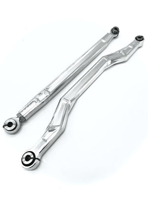 LM UTV Honda Talon 1000X High Clearance Radius Rods kit, complete set in machine finish