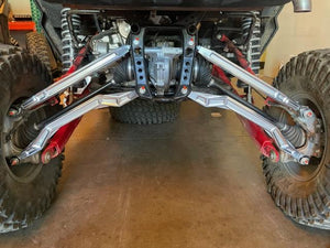 LM UTV Honda Talon 1000R High Clearance Radius Rods shown in a powder coat colour option