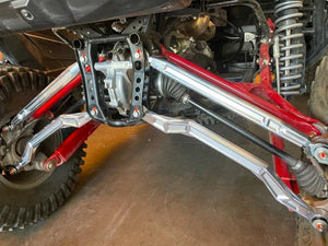 LM UTV Honda Talon 1000R High Clearance Radius Rods in black powder coat